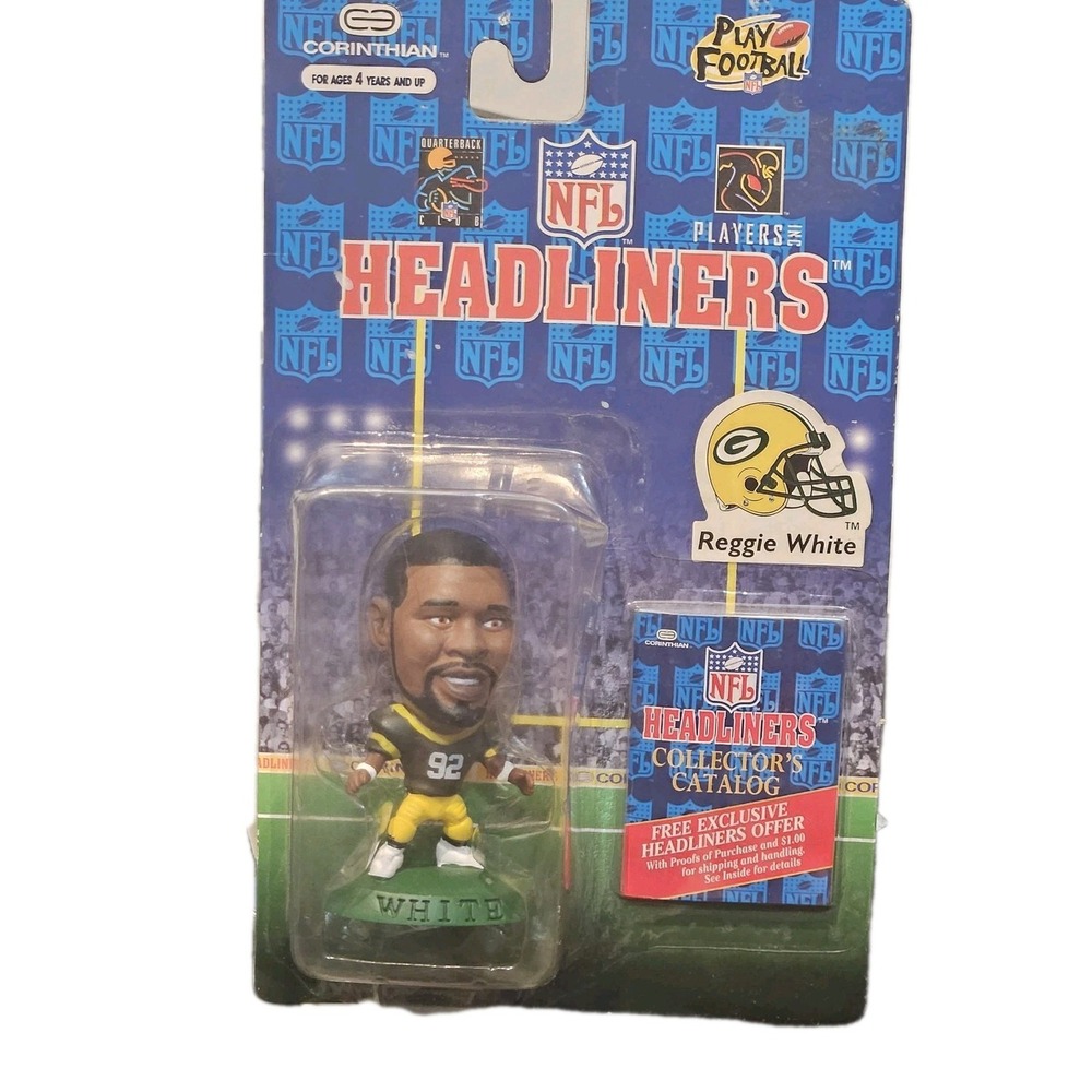 1996‎ NFL Corinthian Headliners Reggie White Green Bay Packers Figure